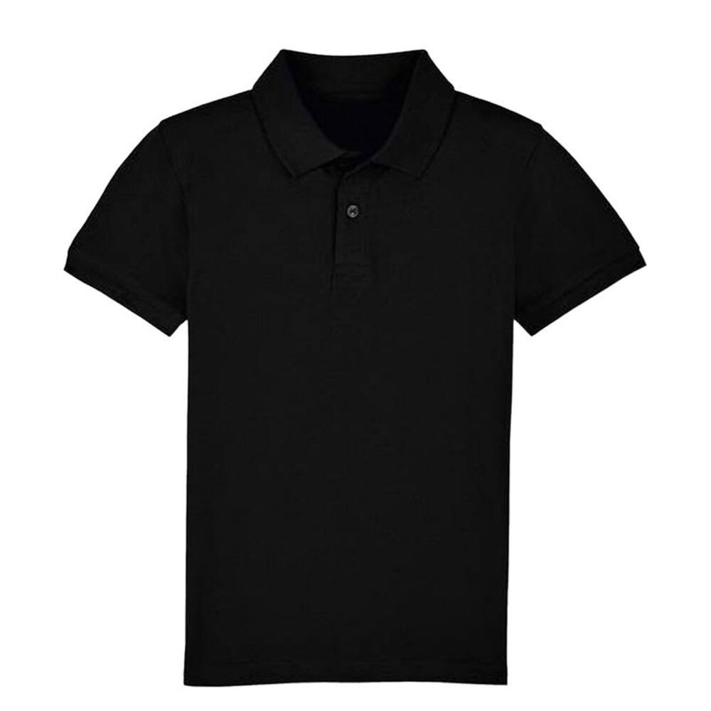 Casual Classic Childrens/Kids Polo / Black